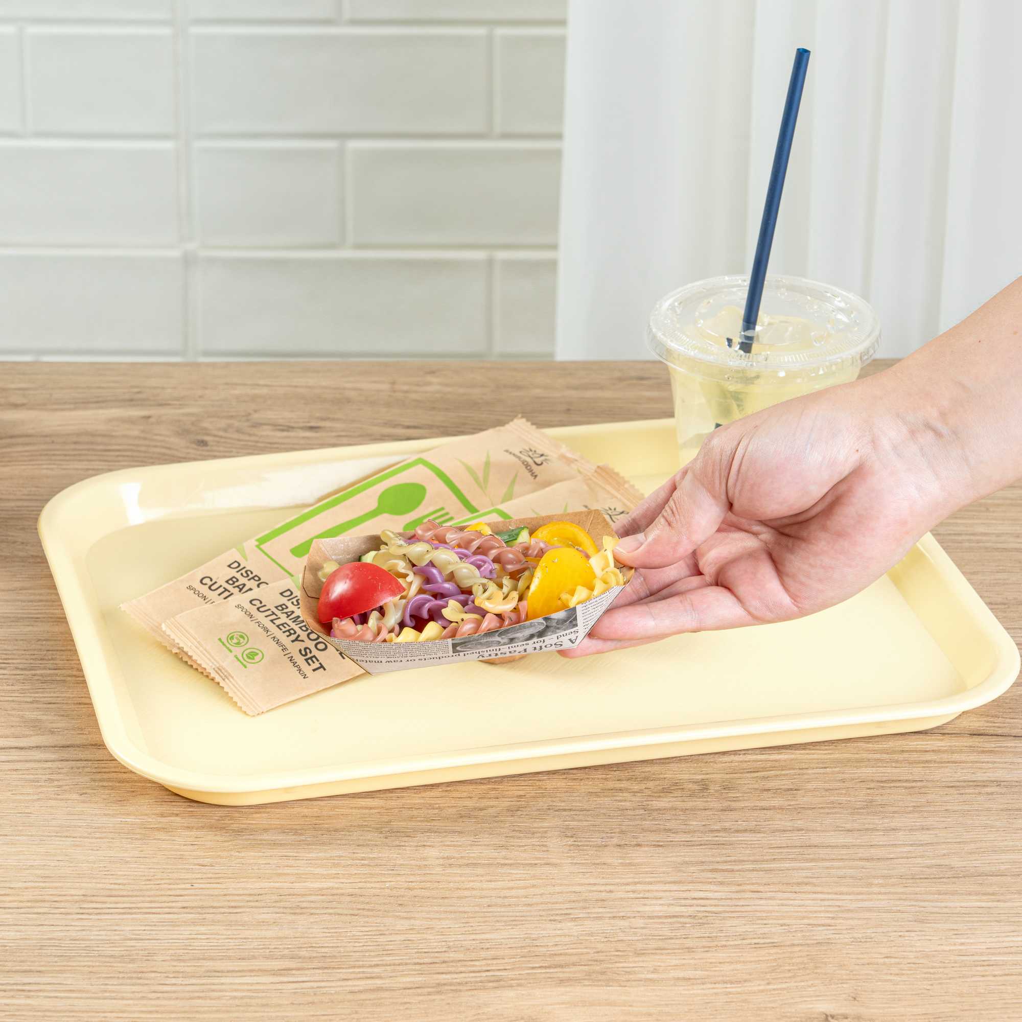 Bio Tek 4 oz Newsprint Paper #25 Food Tray / Boat - 3" x 2" x 1" - 400 count box
