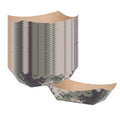 Bio Tek 6 oz Camouflage Paper #40 Food Tray / Boat - 5" x 4" x 1 1/2" - 400 count box