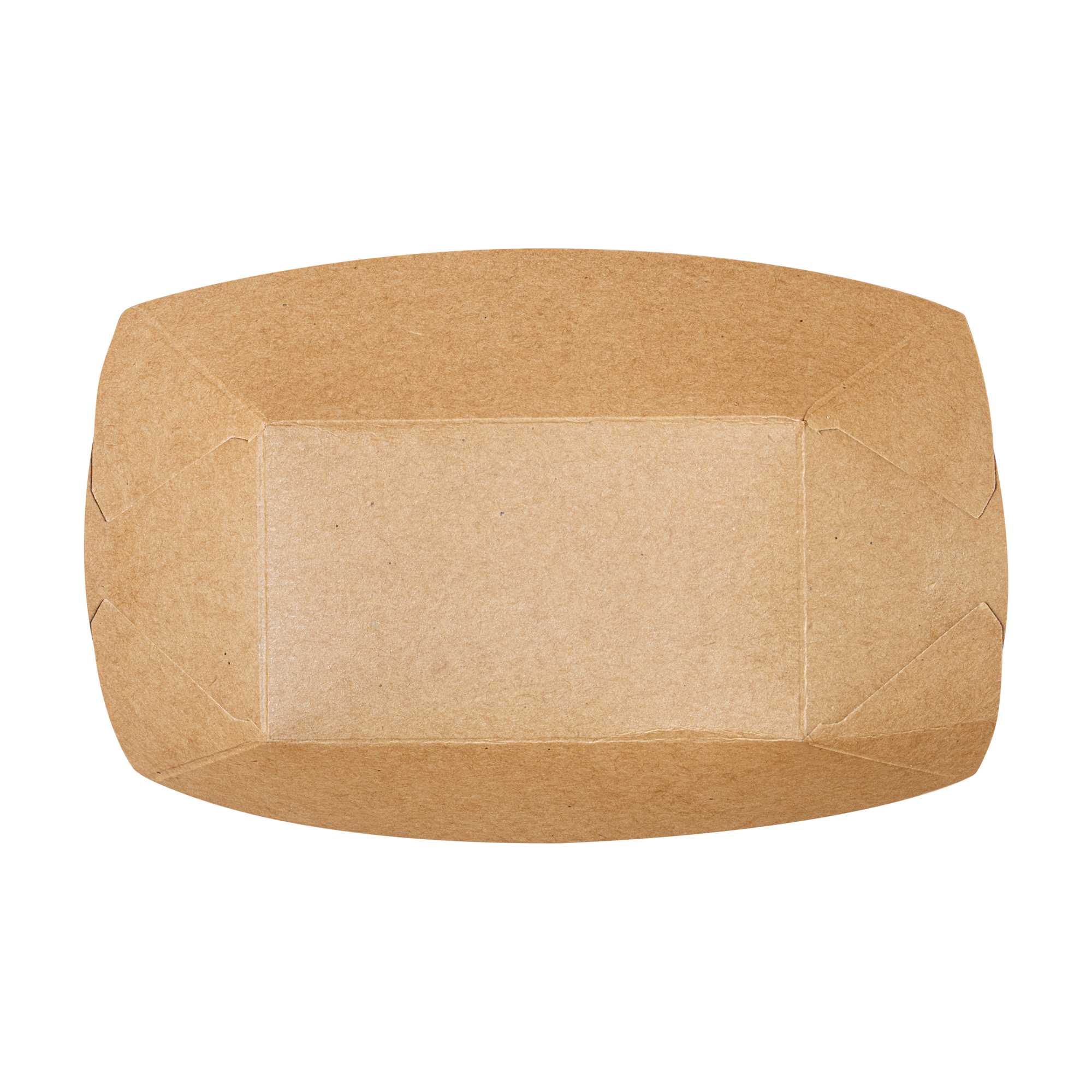 Bio Tek 6 oz Newsprint Paper #40 Food Tray / Boat - 5" x 4" x 1 1/2" - 50 count box