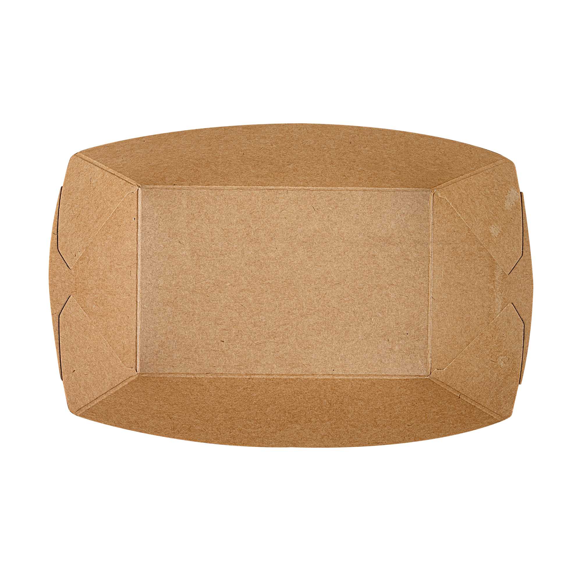 Bio Tek 1/2 lb Black Paper #50 Food Tray / Boat - 4 1/4" x 2 3/4" x 1 1/2" - 50 count box