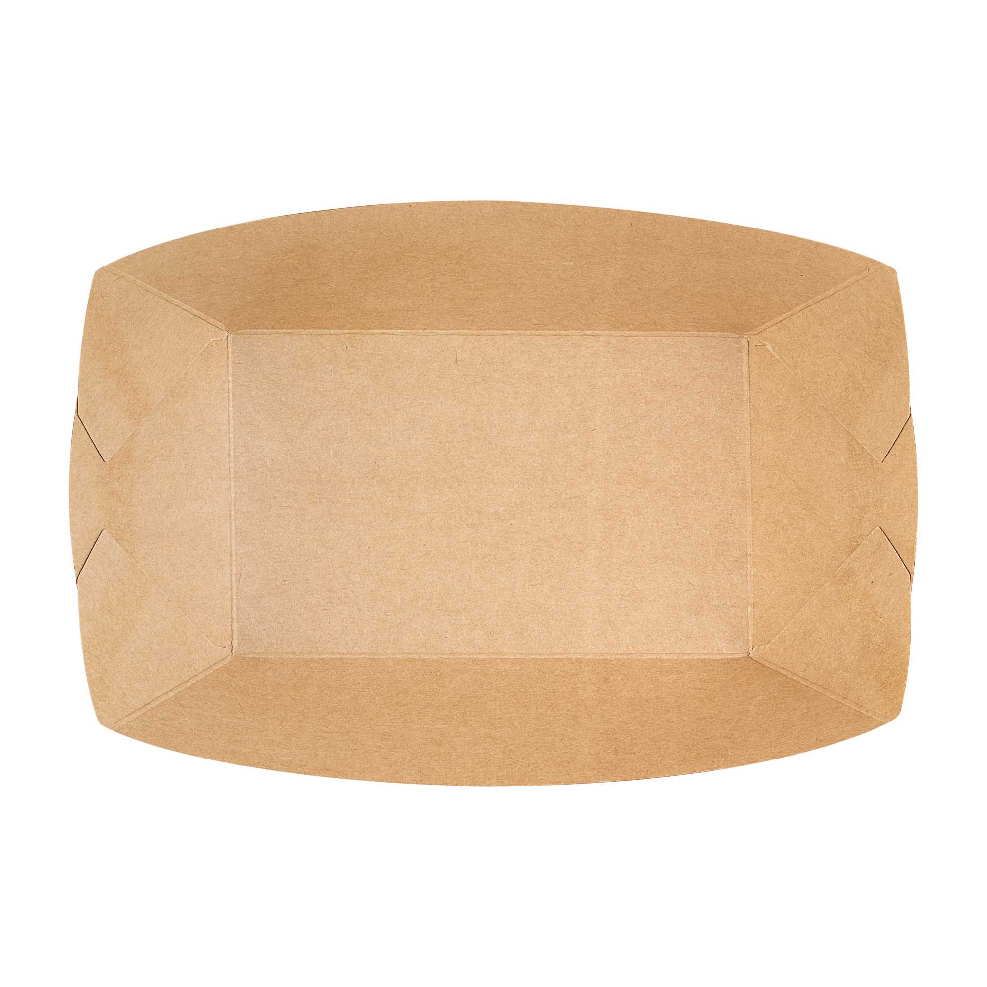 Bio Tek 1 lb Black Paper #100 Food Tray / Boat - 5 1/2" x 3 1/2" x 2" - 200 count box