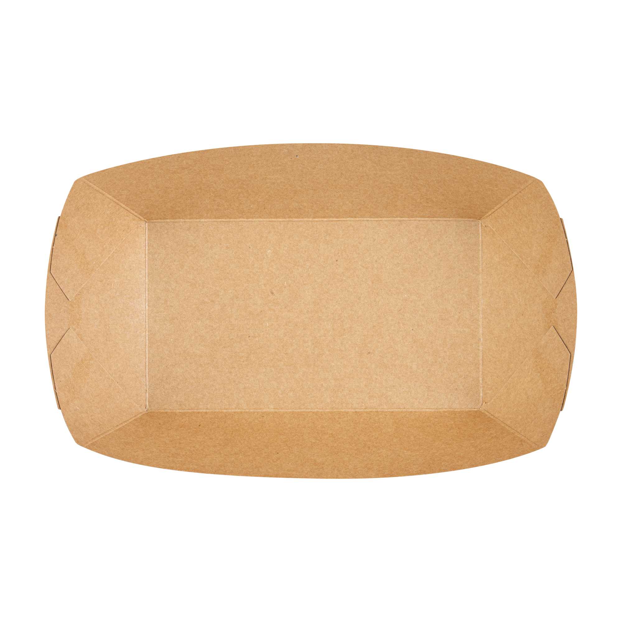 Bio Tek 2 lb Black Paper #200 Food Tray / Boat - 6 1/2" x 3 3/4" x 2 1/4" - 50 count box