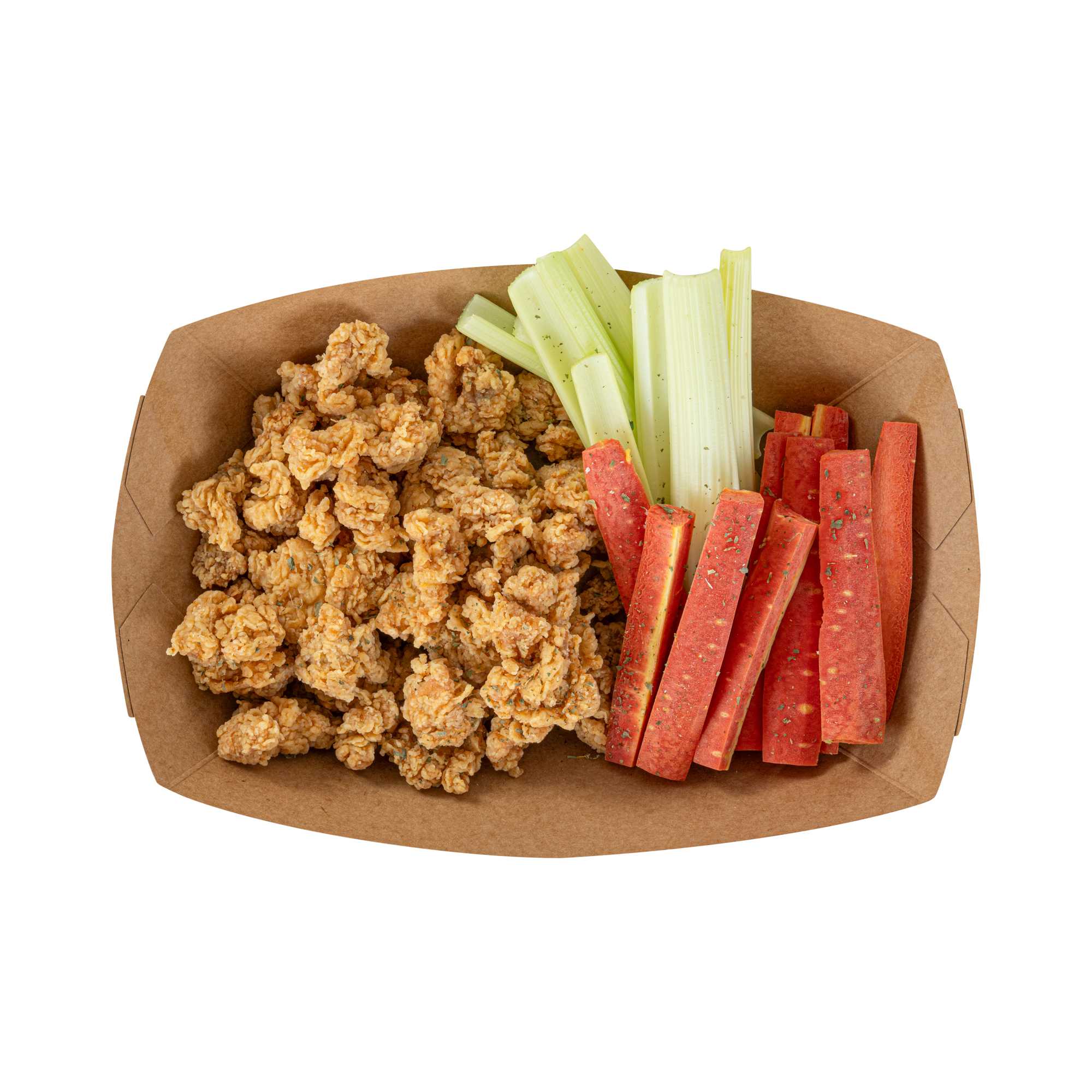Bio Tek 2 lb Kraft Paper #200 Food Tray / Boat - 6 1/2" x 3 3/4" x 2 1/4" - 200 count box