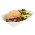 Bio Tek 2 lb White Paper #200 Food Tray / Boat - 6 1/2" x 3 3/4" x 2 1/4" - 200 count box