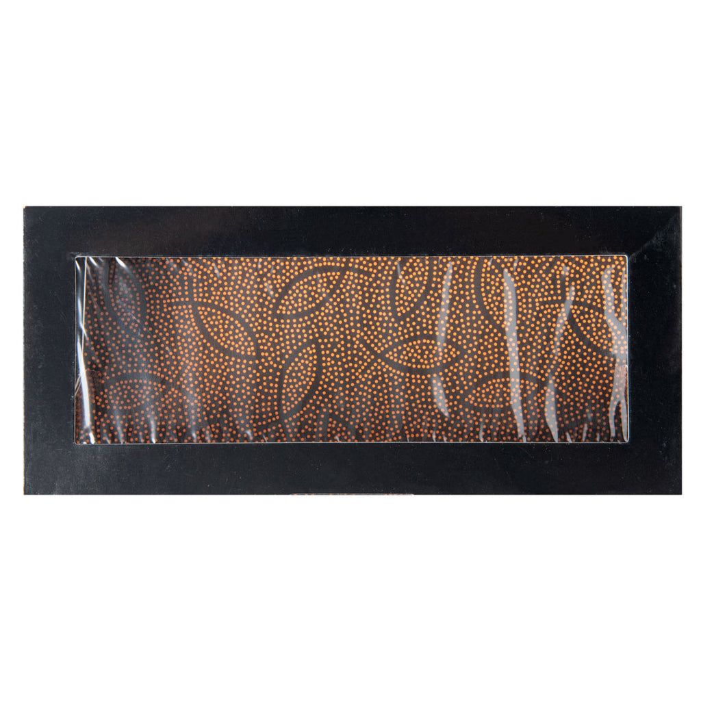Sakura Vision Black Paper Medium Window Sushi Box - 8" x 3 1/2" x 1 3/4" - 50 count box