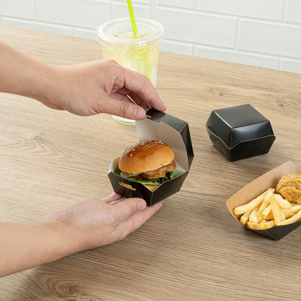 Bio Tek Black Paper Slider Box - 2 1/2" x 2 1/2" x 2" - 100 count box