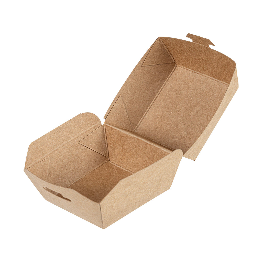 Bio Tek Kraft Paper Slider Box - 2 1/2" x 2 1/2" x 2" - 100 count box