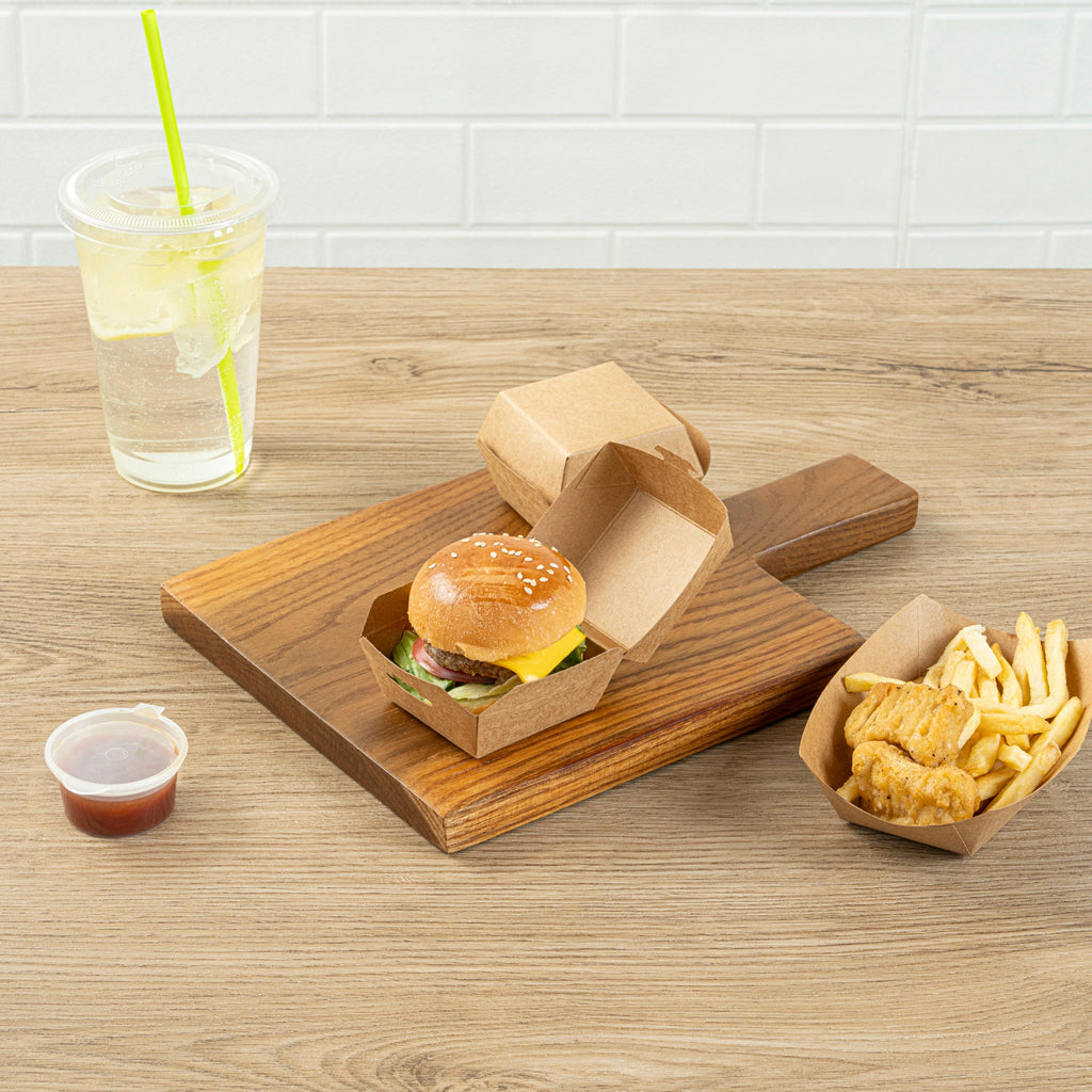 Bio Tek Kraft Paper Slider Box - 2 1/2" x 2 1/2" x 2" - 100 count box