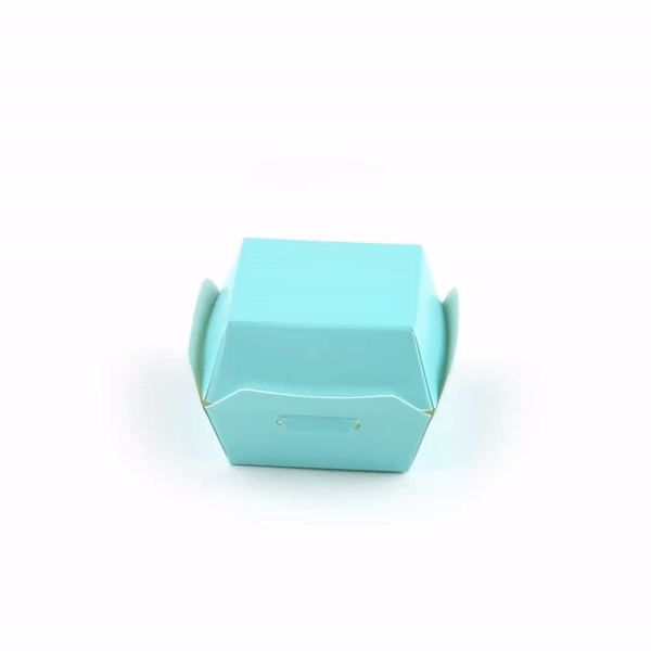 Bio Tek Turquoise Paper Slider Box - 2 1/2" x 2 1/2" x 2" - 100 count box