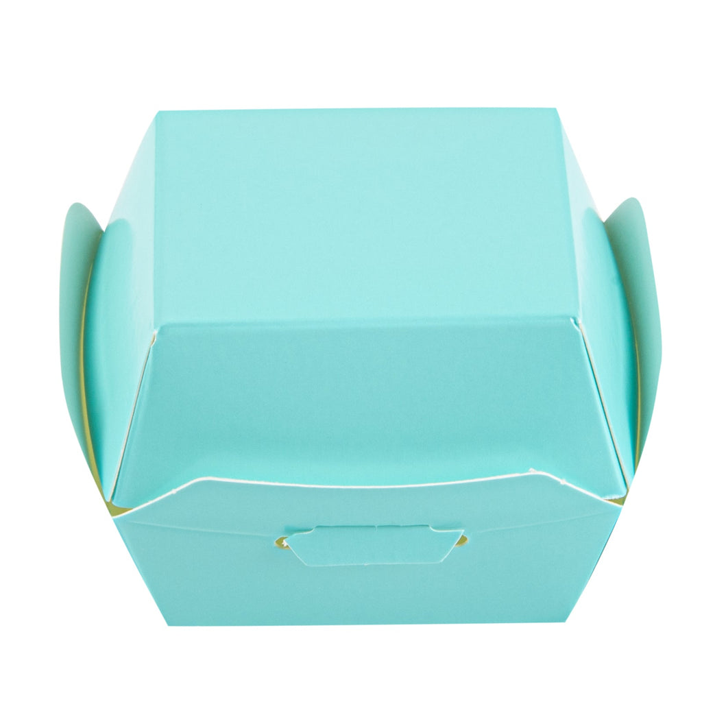 Bio Tek Turquoise Paper Slider Box - 2 1/2" x 2 1/2" x 2" - 100 count box