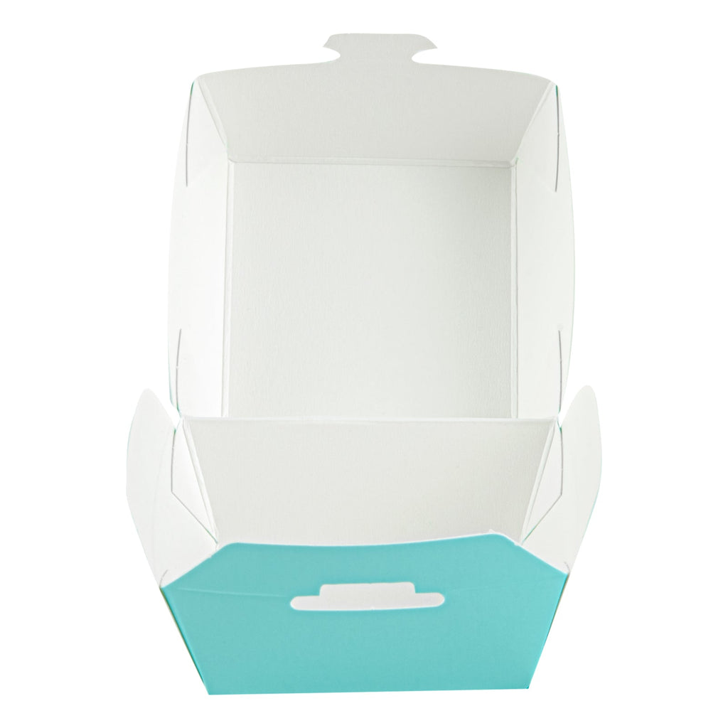 Bio Tek Turquoise Paper Slider Box - 2 1/2" x 2 1/2" x 2" - 100 count box