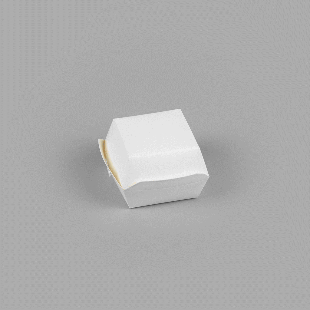 Bio Tek White Paper Slider Box - 2 1/2" x 2 1/2" x 2" - 100 count box