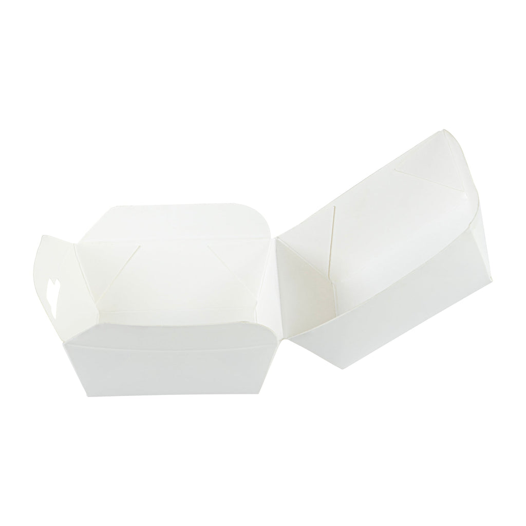 Bio Tek White Paper Slider Box - 2 1/2" x 2 1/2" x 2" - 100 count box