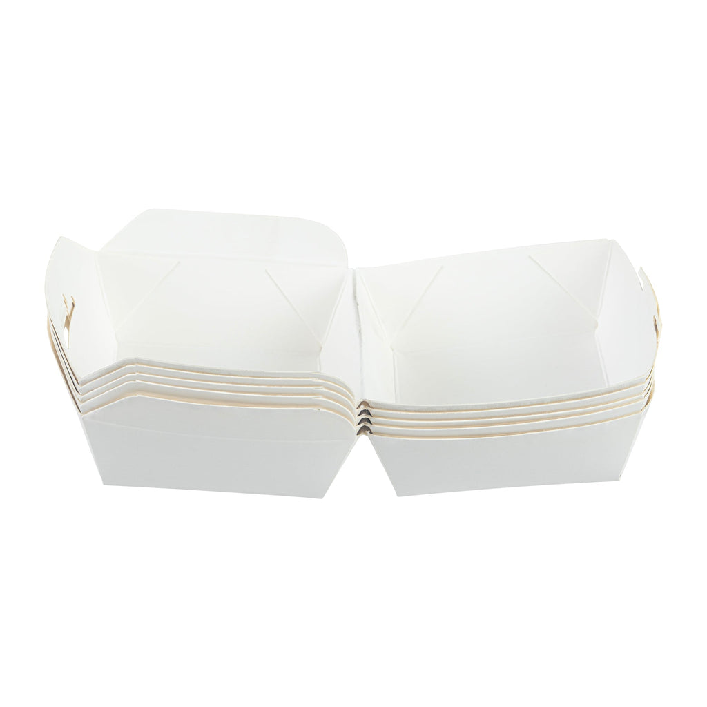 Bio Tek White Paper Slider Box - 2 1/2" x 2 1/2" x 2" - 100 count box