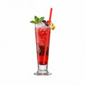 Bev Tek Red Paper Straw - Biodegradable, 6mm - 7 3/4" - 100 count box