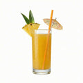 Bev Tek Orange Paper Straw - Biodegradable, 6mm - 7 3/4" - 100 count box