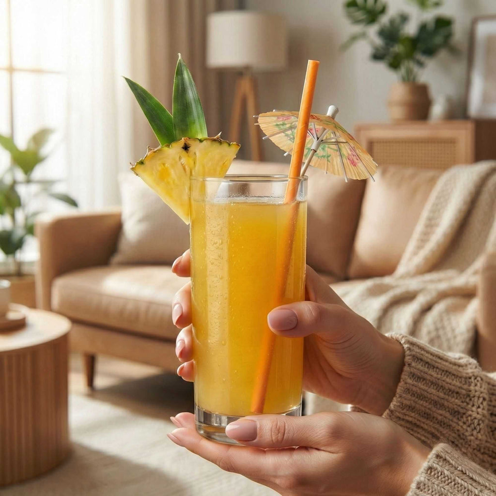 Bev Tek Orange Paper Straw - Biodegradable, 6mm - 7 3/4" - 100 count box
