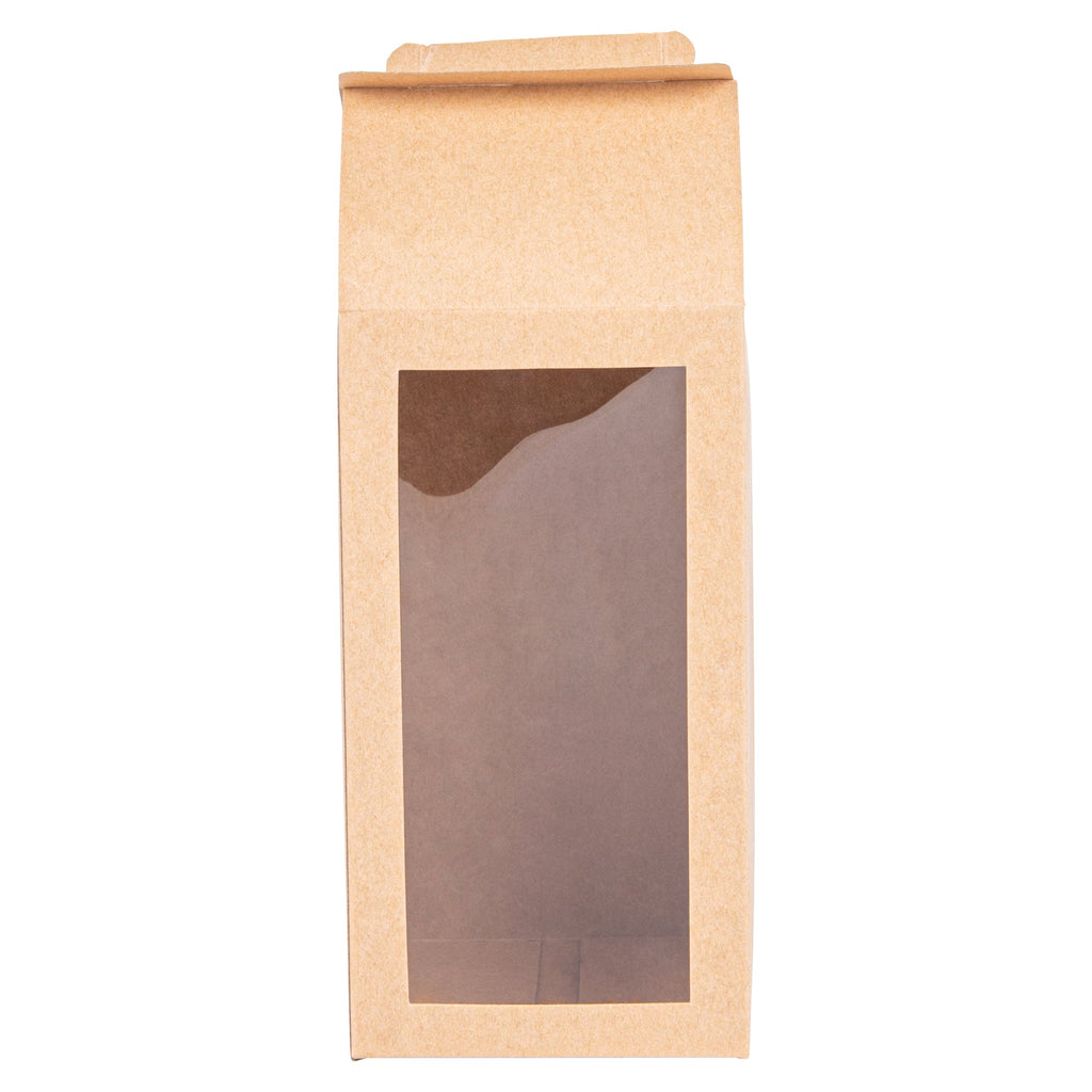 Sweet Vision Kraft Paper Tote Box - Tapered - 3 1/2" x 3 1/2" x 8 1/2" - 100 count box