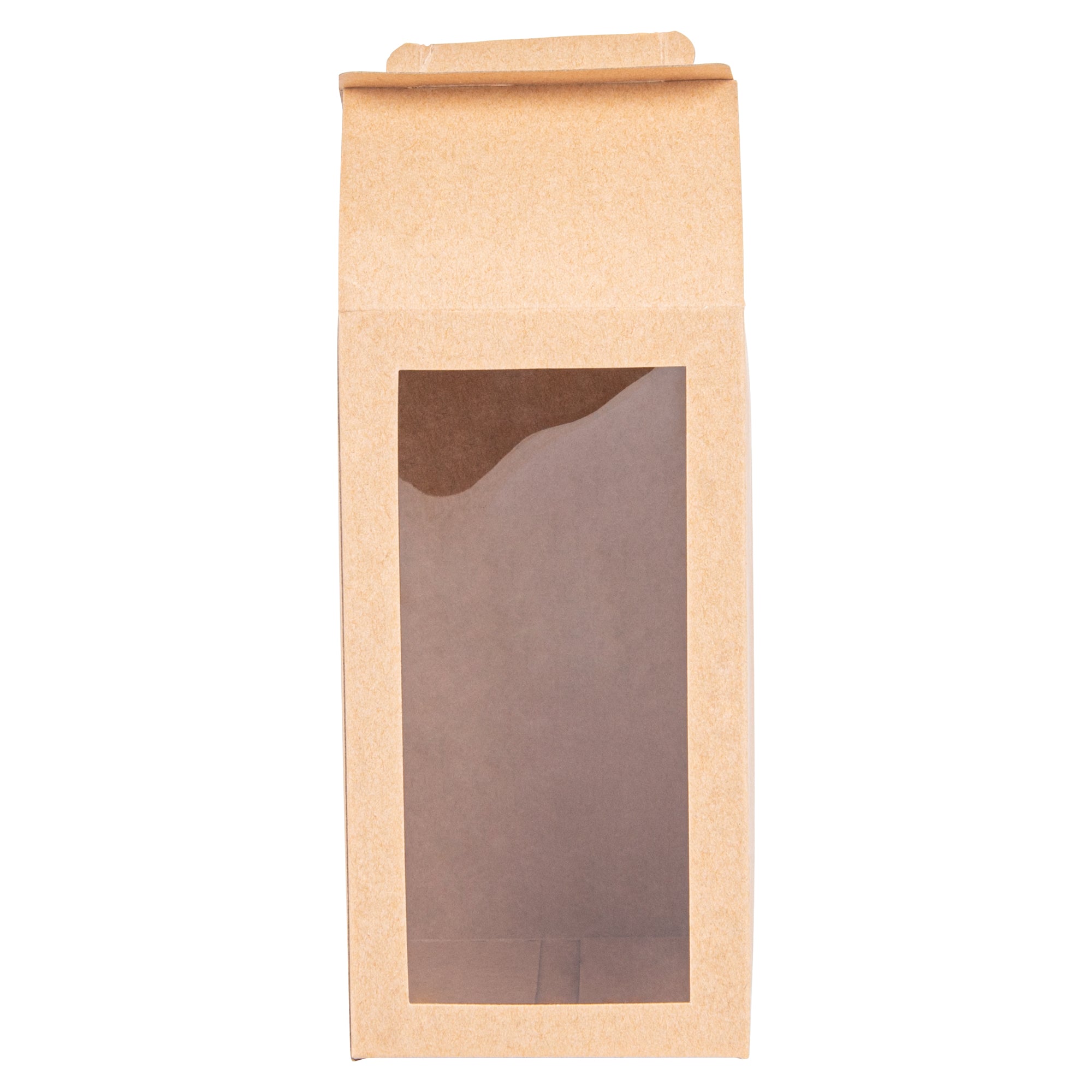 Sweet Vision Kraft Paper Tote Box - Tapered - 3 1/2" x 3 1/2" x 8 1/2" - 100 count box