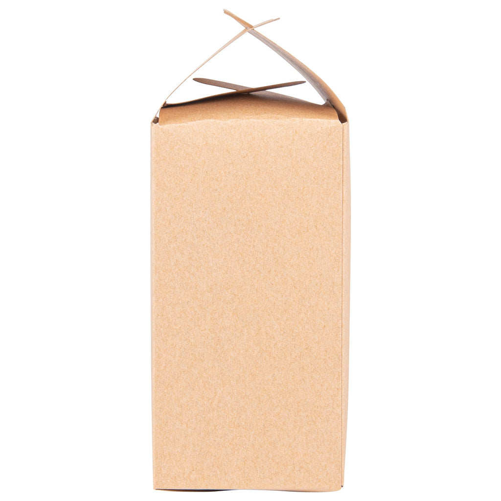 Sweet Vision Kraft Paper Tote Box - Tapered - 3 1/2" x 3 1/2" x 8 1/2" - 100 count box