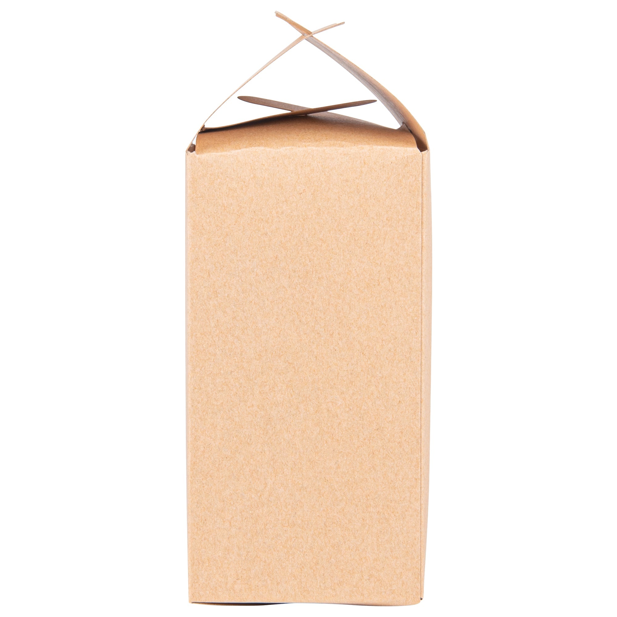 Sweet Vision Kraft Paper Tote Box - Tapered - 3 1/2" x 3 1/2" x 8 1/2" - 100 count box