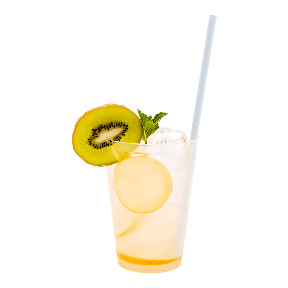 Bev Tek Light Mint Paper Straw - Biodegradable, 6mm - 7 3/4" - 25 count box