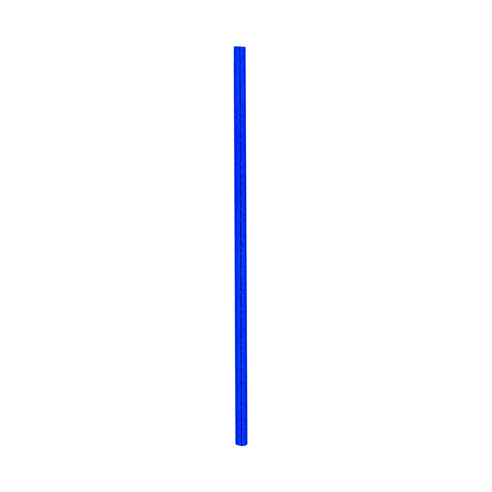 Bev Tek Metallic Cobalt Paper Straw - 6mm - 7 3/4" - 25 count box