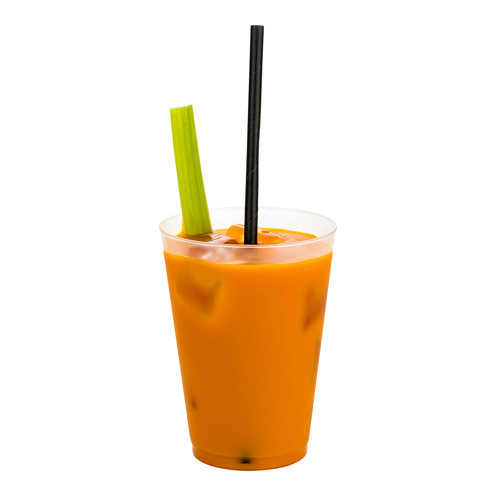 Bev Tek Black Paper Straw - Biodegradable, 6mm - 7 3/4" - 1000 count box