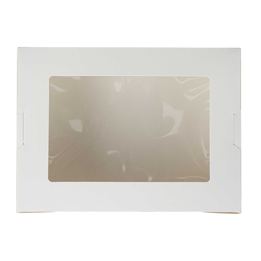 Cafe Vision 71 oz White Paper Large Take Out Container - Hinge Lock - 8 3/4" x 6 1/2" x 2 1/2" - 200 count box