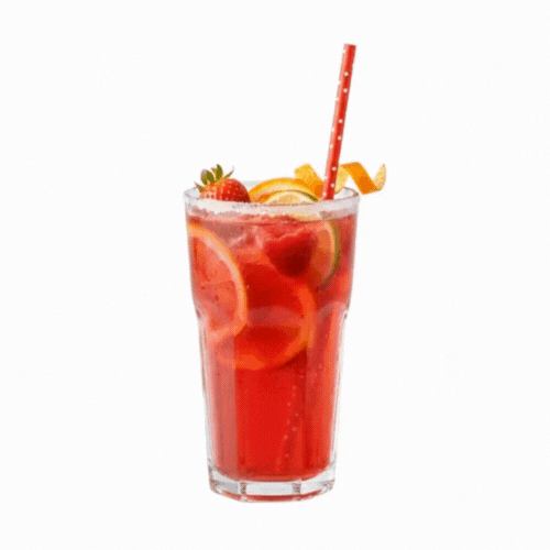 Bev Tek Red Paper Straw - Polka Dots, Biodegradable , 6mm - 7 3/4" - 25 count box