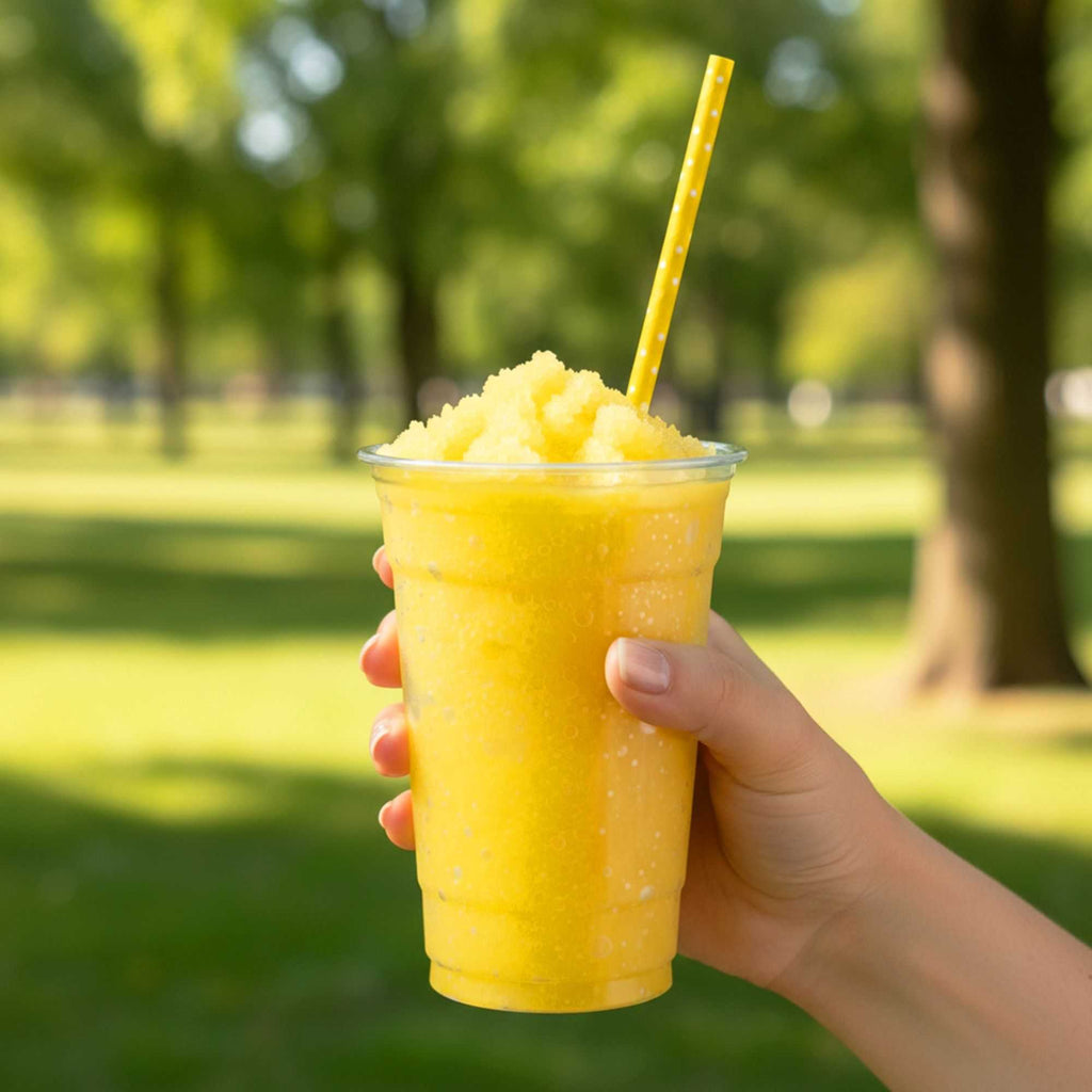 Bev Tek Yellow Paper Straw - Polka Dots, Biodegradable, 6mm - 7 3/4" - 25 count box