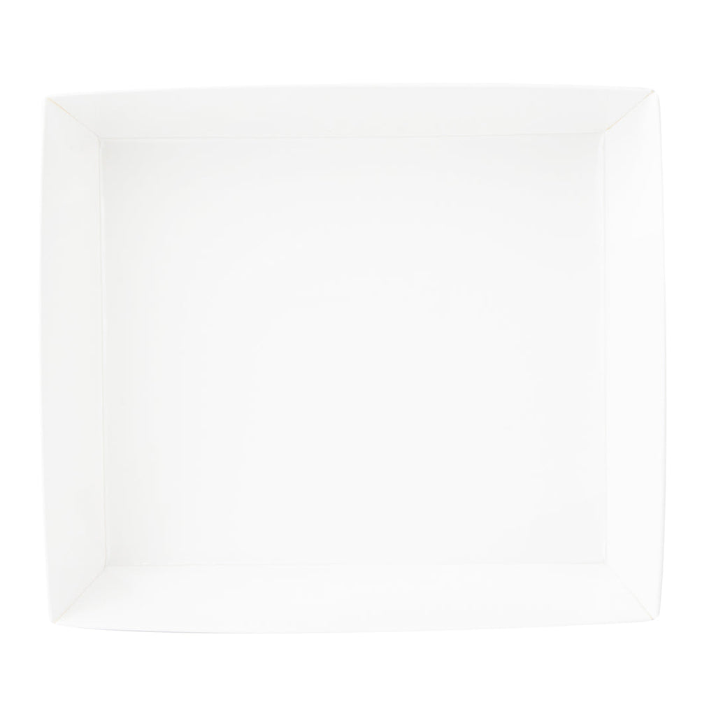 Matsuri Vision White Paper Large Sushi Container - 5" x 4 1/2" x 1 1/2" - 100 count box