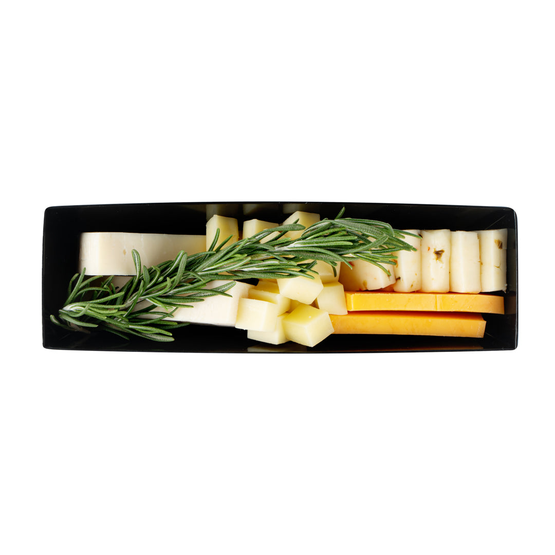 Matsuri Vision Black Paper Small Maki Sushi Container - 6 1/2" x 1 3/4" x 1 1/2" - 100 count box