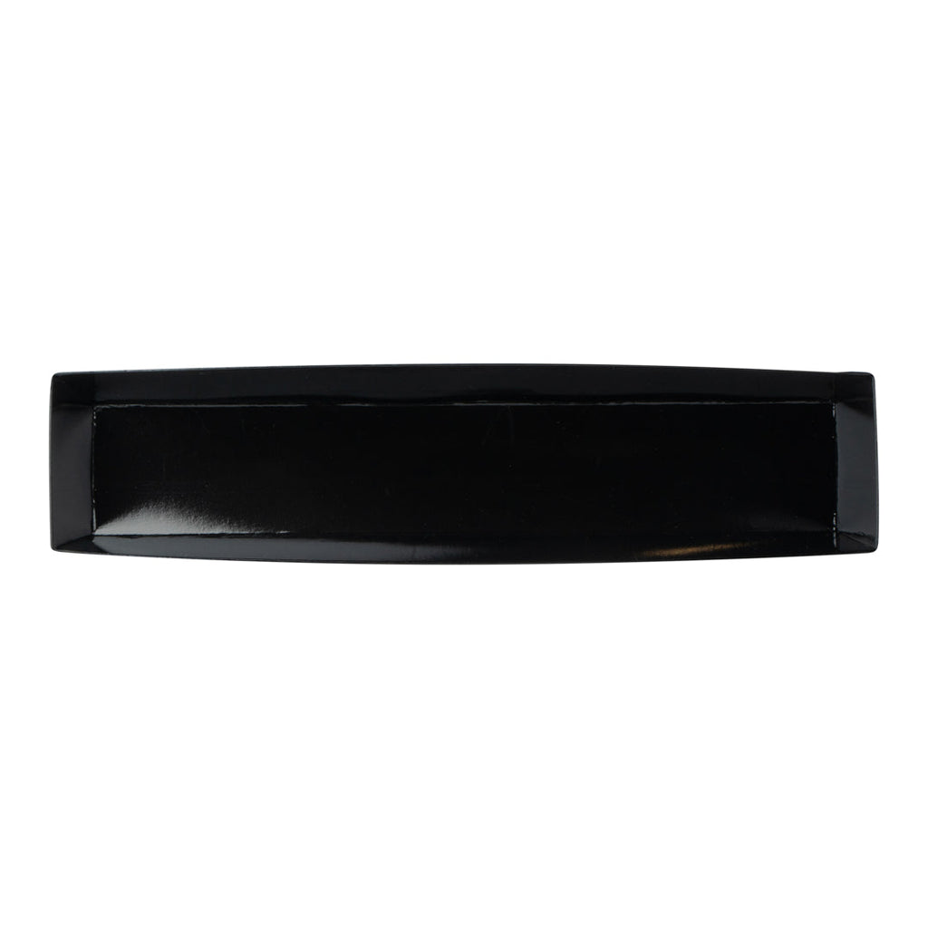 Matsuri Vision Black Paper Large Maki Sushi Container - 11 1/4" x 2" x 1 1/2" - 100 count box