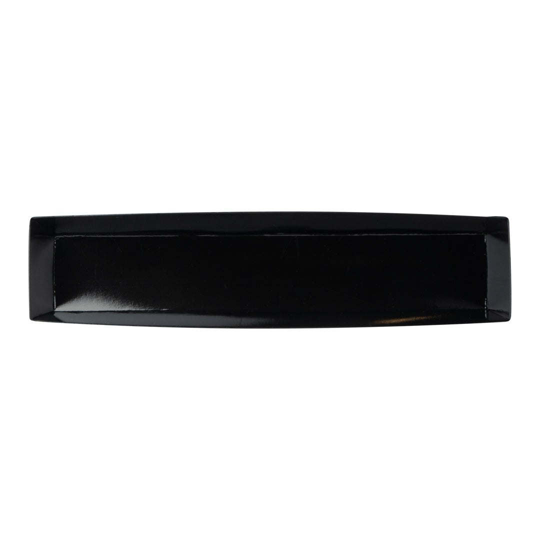 Matsuri Vision Black Paper Large Maki Sushi Container - 11 1/4" x 2" x 1 1/2" - 100 count box