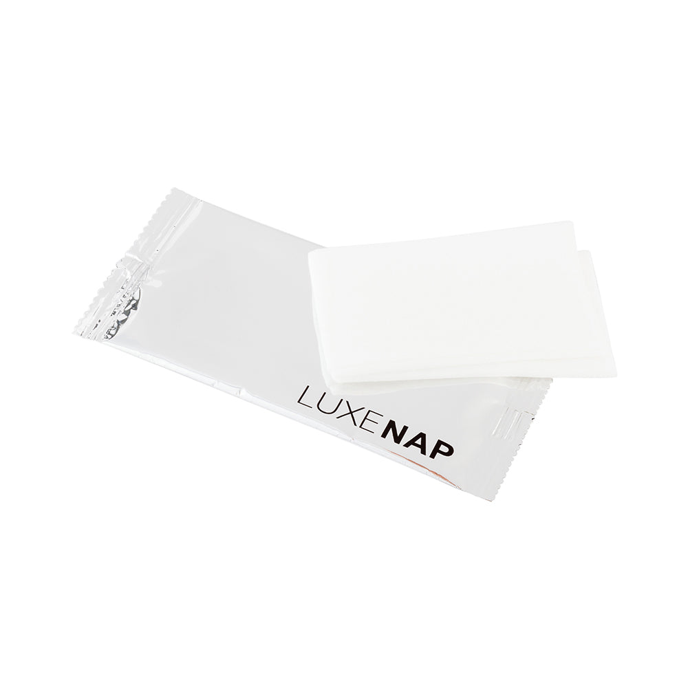 Luxenap White Moist Towelette - Cucumber-Scented - 5 1/4" x 2 1/2" - 100 count box