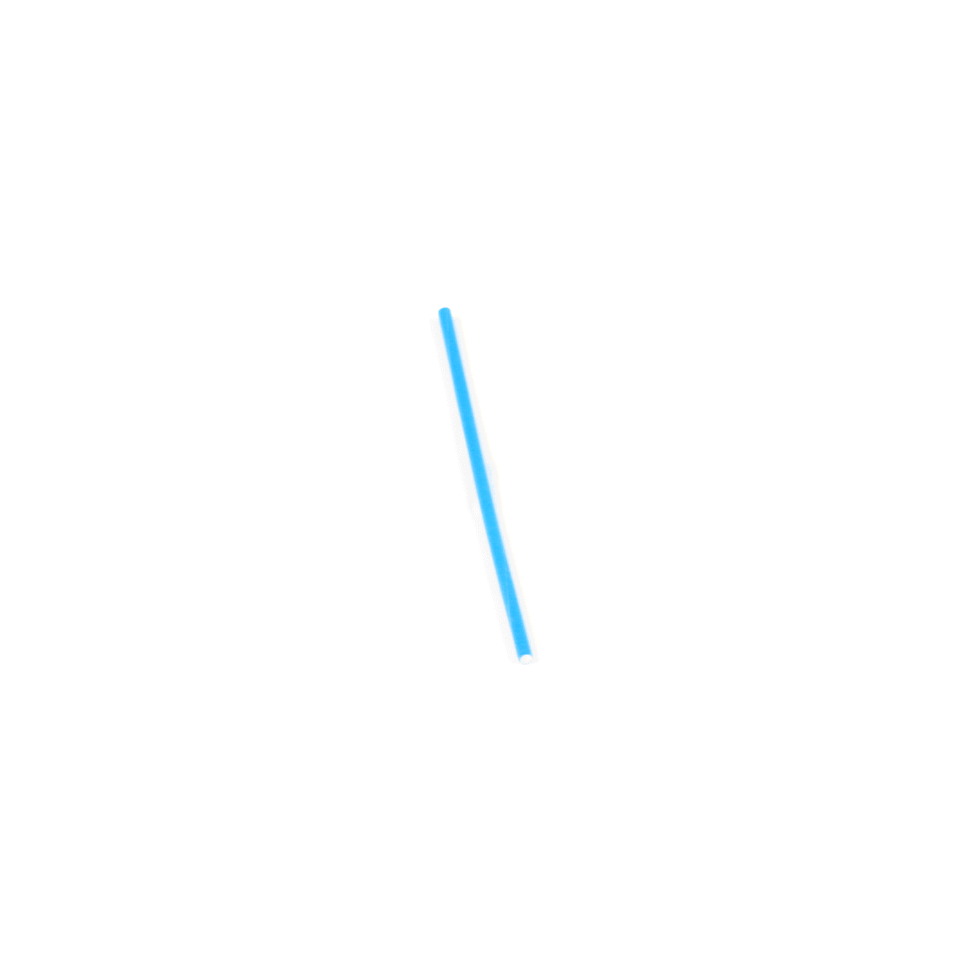 Pastry Tek Sky Blue Paper Cake Pop and Lollipop Stick - Biodegradable - 6" x 5/32" - 25 count box