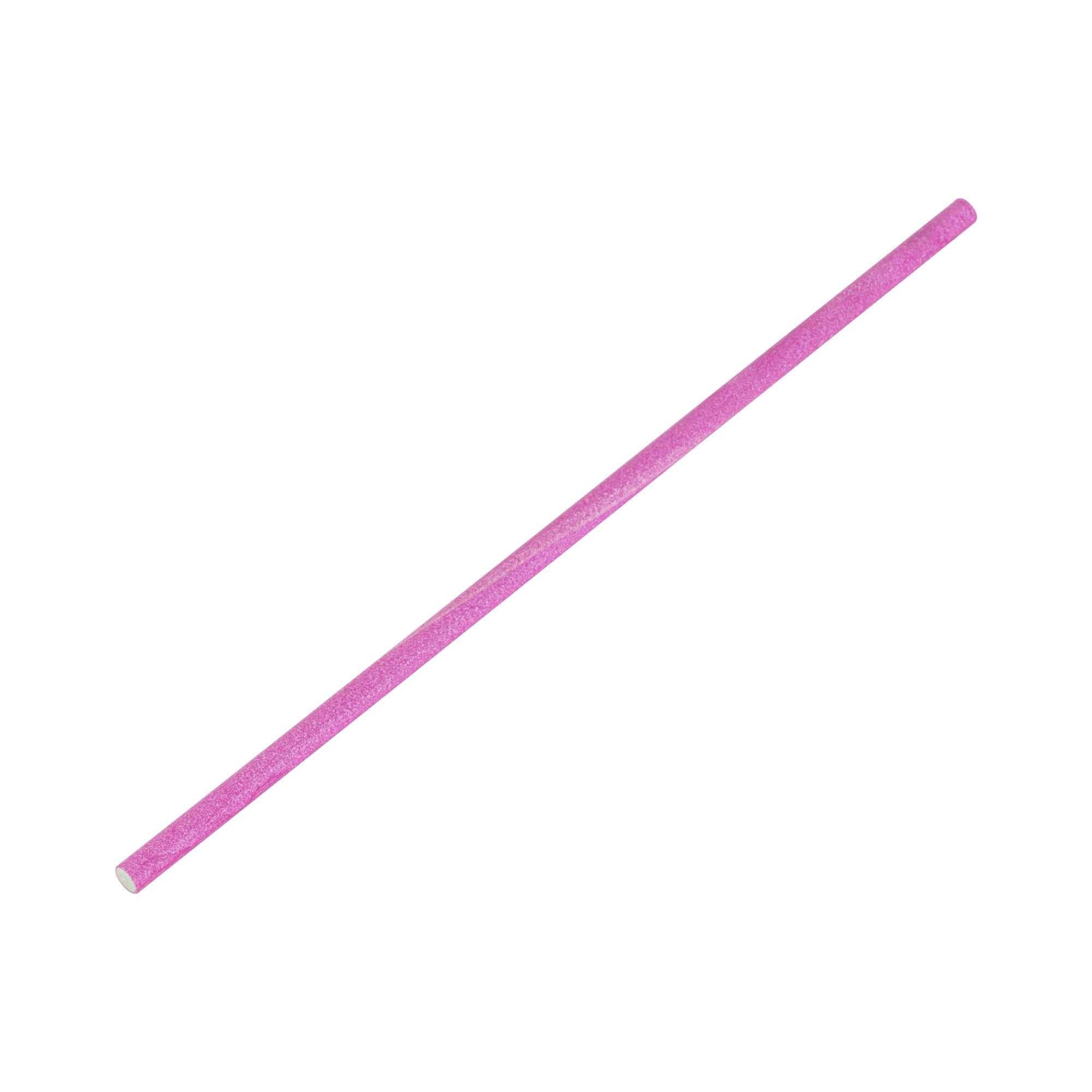 Pastry Tek Pink Paper Cake Pop and Lollipop Stick - Biodegradable - 6" x 5/32" - 100 count box