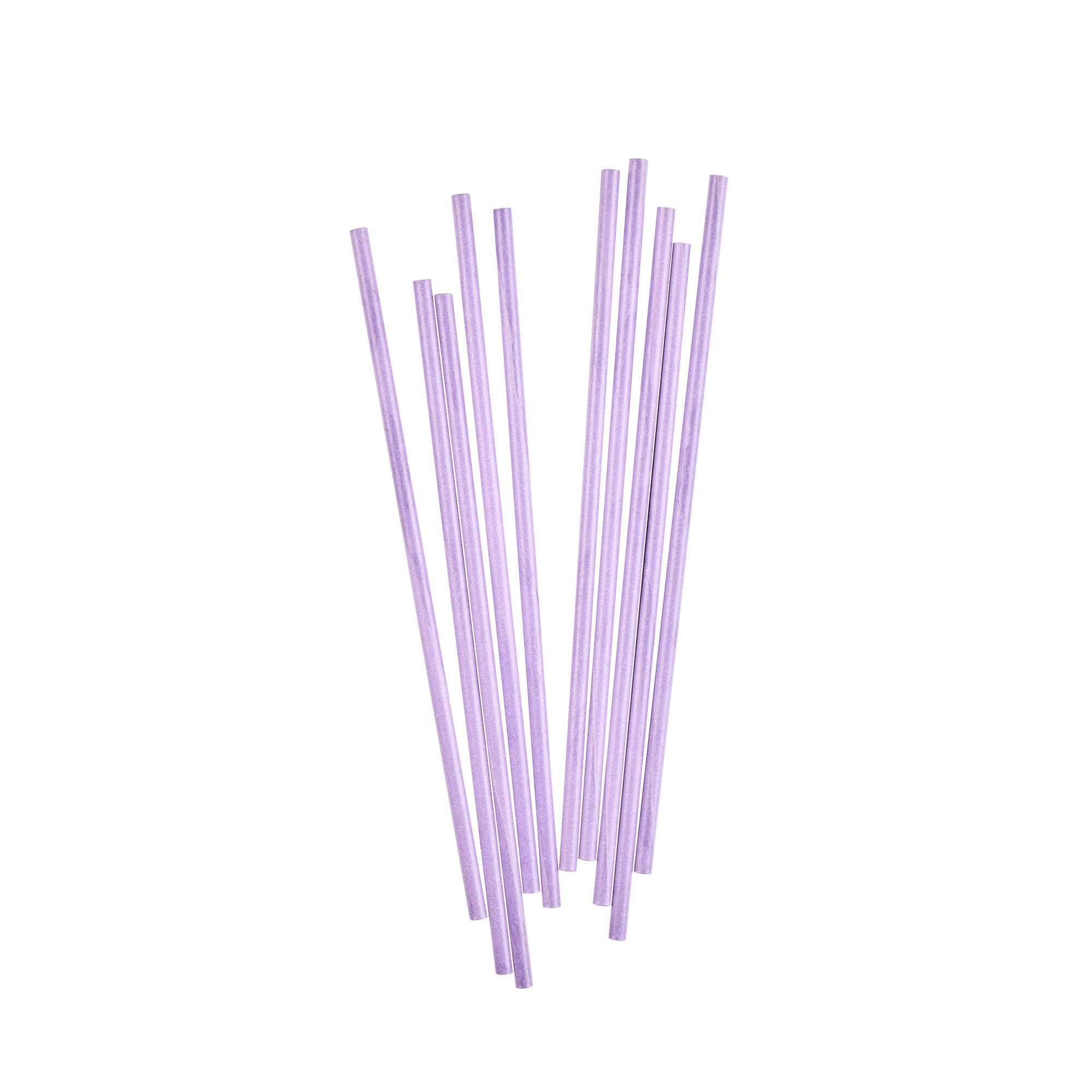 Pastry Tek Purple Paper Cake Pop and Lollipop Stick - Biodegradable - 6" x 5/32" - 100 count box