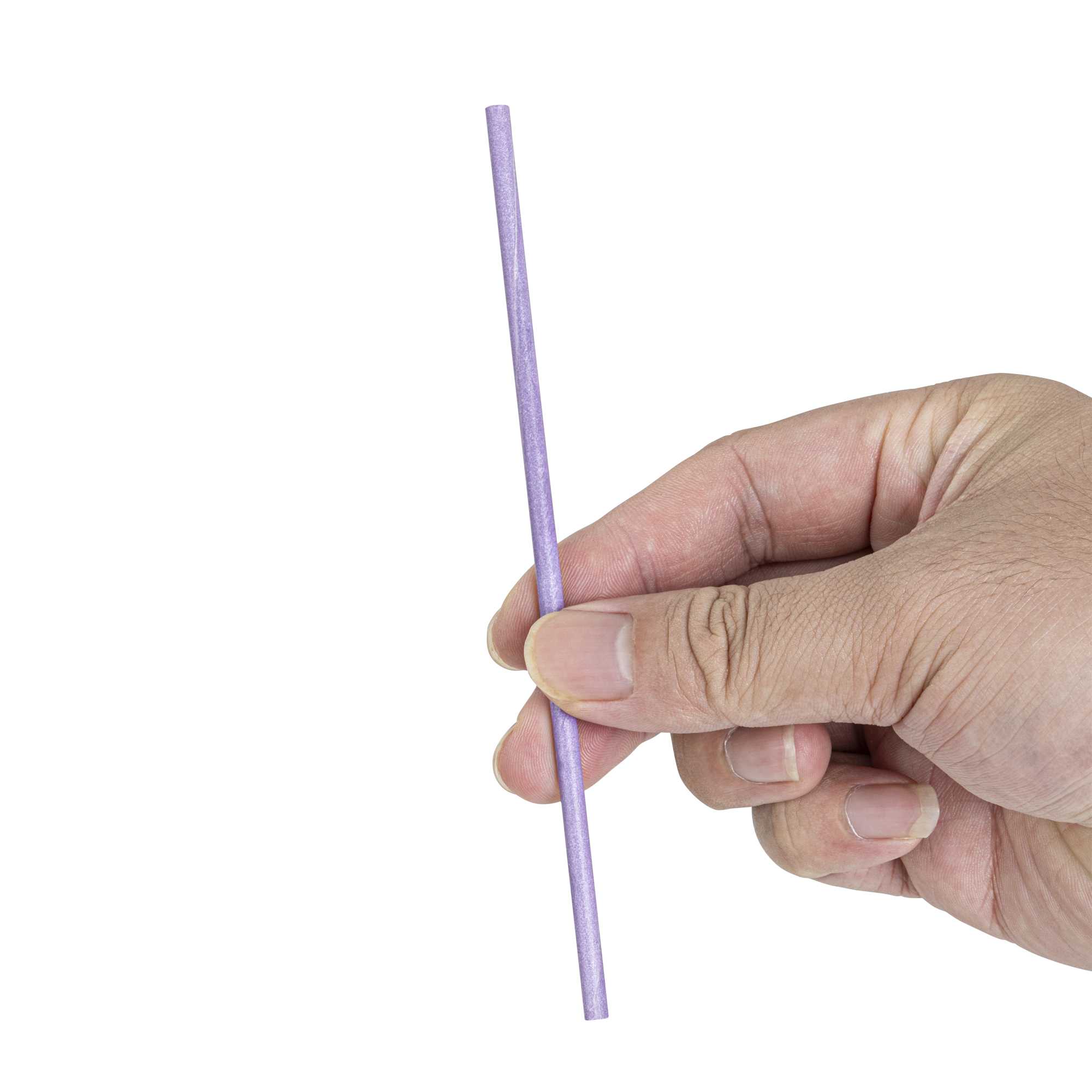 Pastry Tek Purple Paper Cake Pop and Lollipop Stick - Biodegradable - 6" x 5/32" - 25 count box
