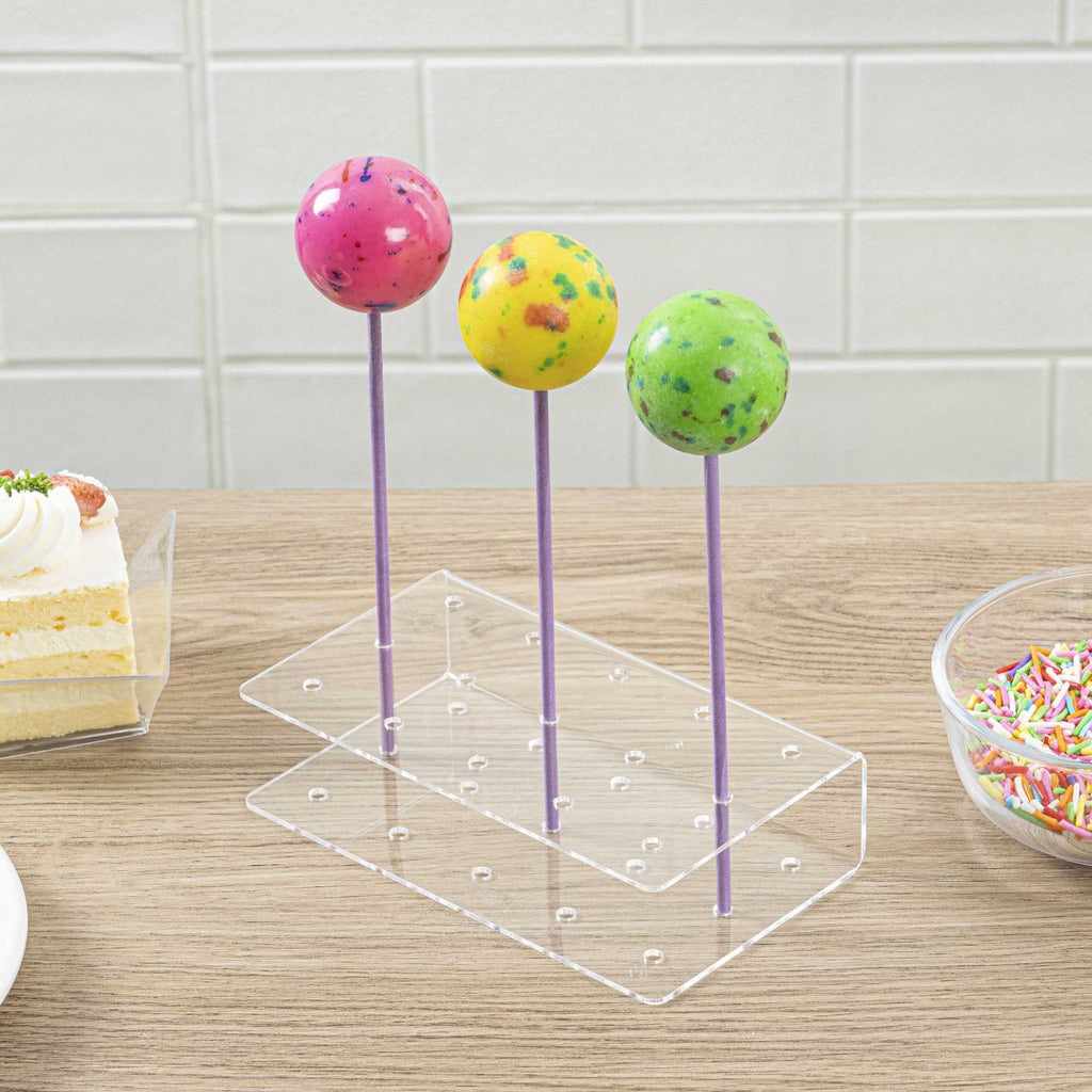 Pastry Tek Purple Paper Cake Pop and Lollipop Stick - Biodegradable - 6" x 5/32" - 100 count box