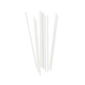 Pastry Tek White Paper Coffee Stirrer and Lollipop Stick - Biodegradable - 6" x 5/32" - 25 count box
