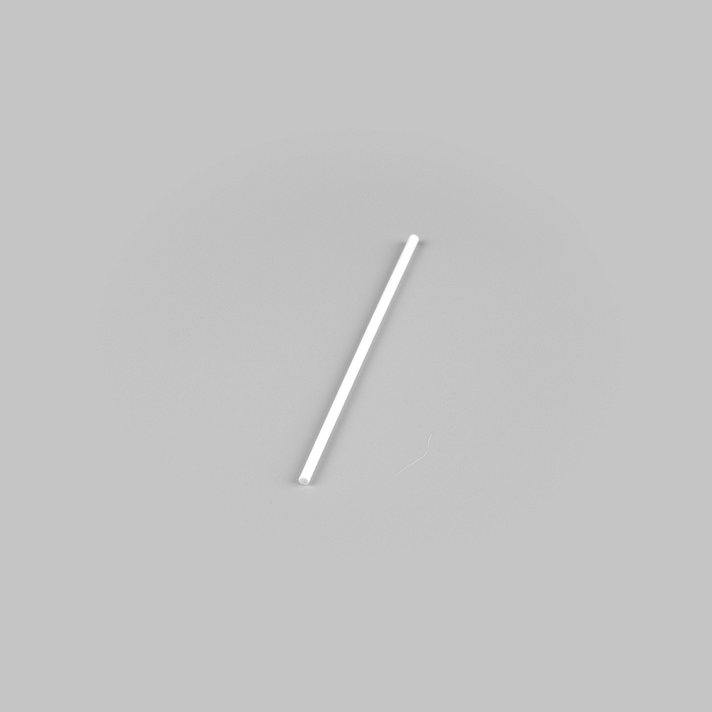 Pastry Tek White Paper Coffee Stirrer and Lollipop Stick - Biodegradable - 6" x 5/32" - 25 count box