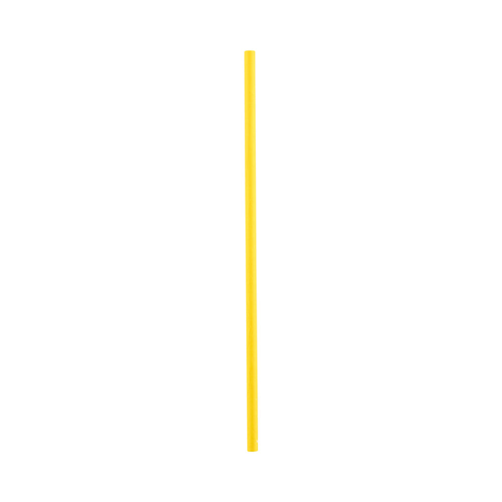 Pastry Tek Yellow Paper Cake Pop and Lollipop Stick - Biodegradable - 6" x 5/32" - 25 count box