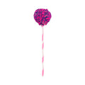 Pastry Tek Pink Paper Cake Pop and Lollipop Stick - Spirals, Biodegradable - 6" x 5/32" - 25 count box