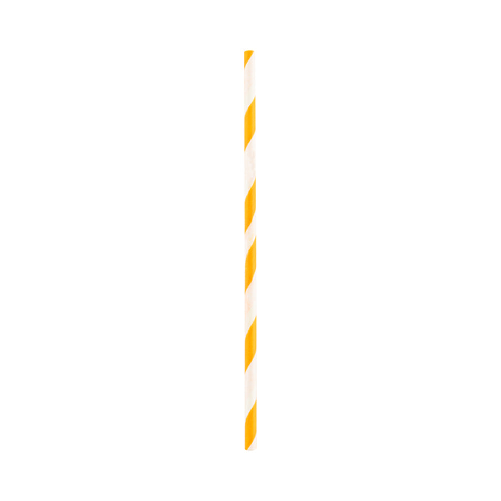 Pastry Tek Orange Paper Cake Pop and Lollipop Stick - Spirals, Biodegradable - 6" x 5/32" - 100 count box