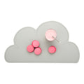 RW Kids Gray Silicone Cloud Placemat - Non-Slip - 18 3/4" x 10 1/2" - 1 count box