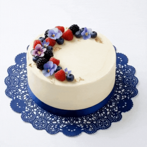 Pastry Tek Round Navy Blue Paper Doilies - Lace - 12" x 12" - 4000 count box