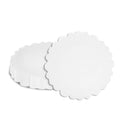 Pastry Tek Round White Paper Doilies - Lace - 12" x 12" - 100 count box