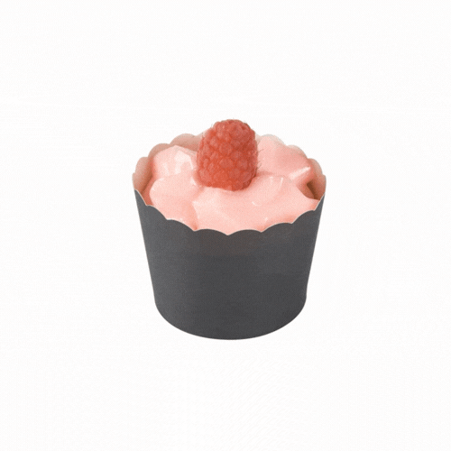 Panificio 3 oz Round Black Paper Mini Baking Cup - Scalloped - 2 1/2" x 2 1/2" x 1 3/4" - 200 count box